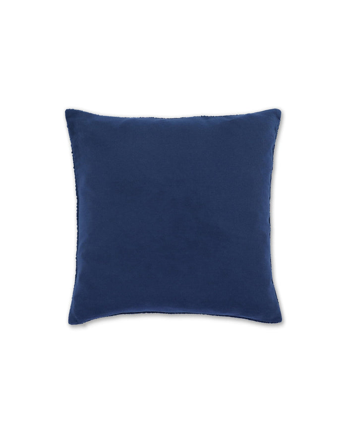 The back view of the Southern Tide Finn Square Decorative Pillow by Southern Tide - Navy