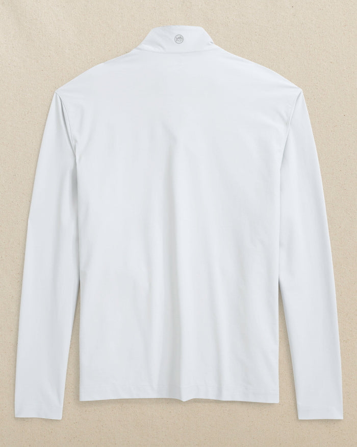 The back view of the Southern Tide Florida Gators Avondale Performance Jacket by Southern Tide - Platinum Grey