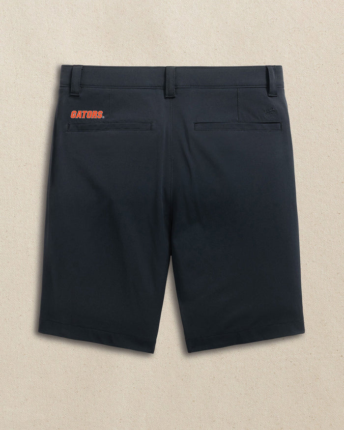 The back view of the Southern Tide Florida Gators brrr°®-die 8" Performance Short by Southern Tide - Caviar Black