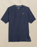 The front view of the Southern Tide Florida Gators brrr°®-illiant Performance T-Shirt by Southern Tide - Nautical Navy