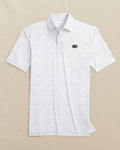 The front view of the Southern Tide Florida Gators Driver Gameplay Polo by Southern Tide - Classic White