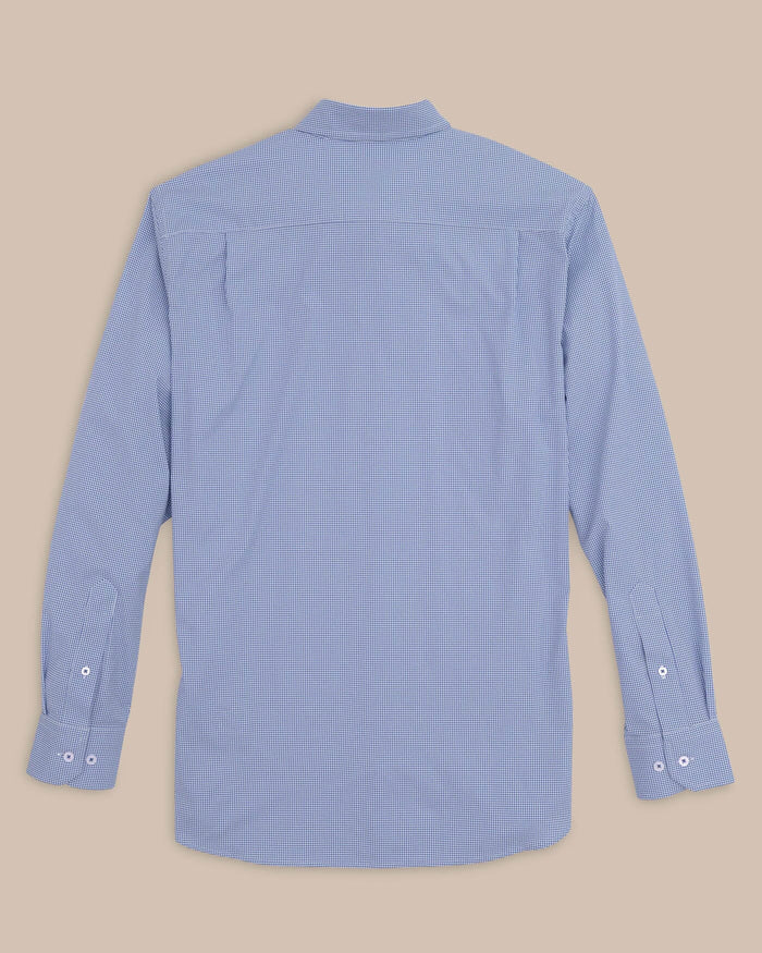 The back view of the Florida Gators Gingham Button Down Shirt by Southern Tide - University Blue