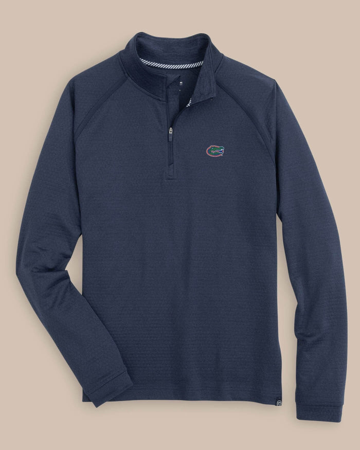 Florida Gators Scuttle Heather Quarter Zip C_Outerwear Southern Tide