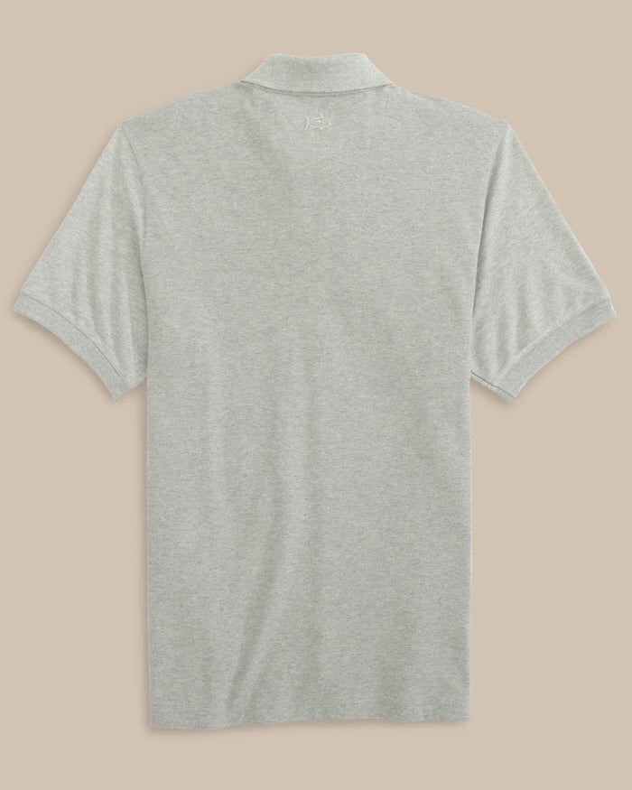 The back view of the Florida Gators Skipjack Polo by Southern Tide - Heather Grey
