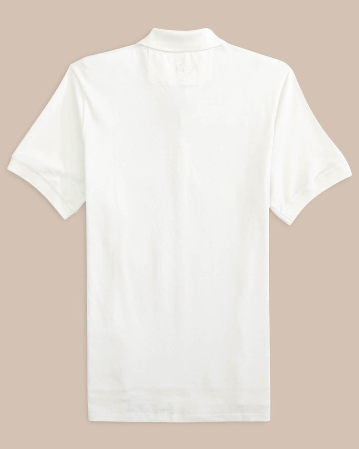 The back view of the Florida Gators Skipjack Polo by Southern Tide - Classic White