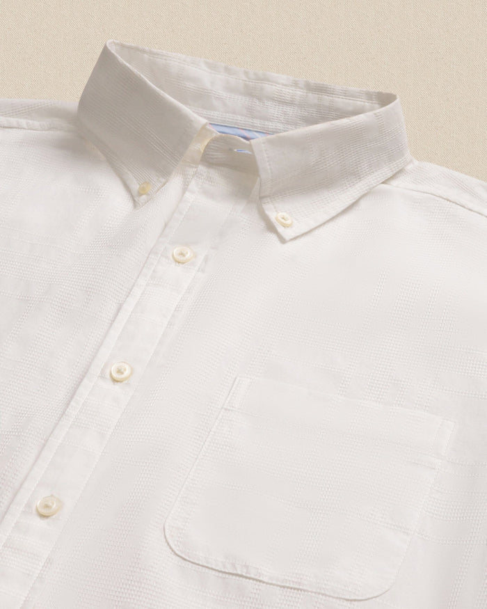 Fort Fisher Textured Short Sleeve Sport Shirt