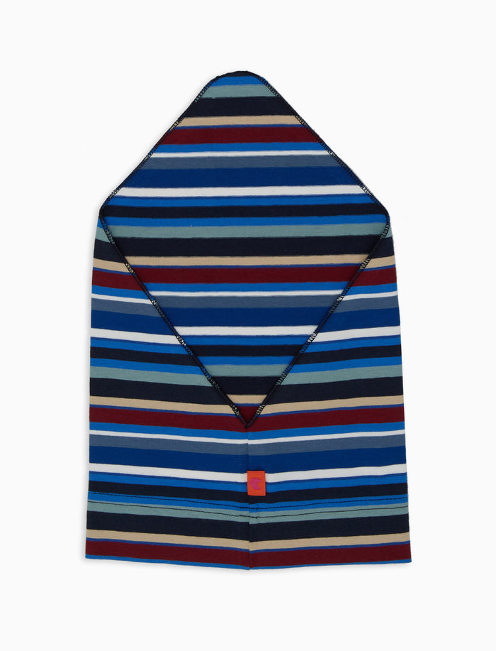Foulard bambino cotone blu royal righe multicolor - Gallo 1927 - Official Online Shop