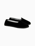 Friulane unisex velluto nero tinta unita - Gallo 1927 - Official Online Shop