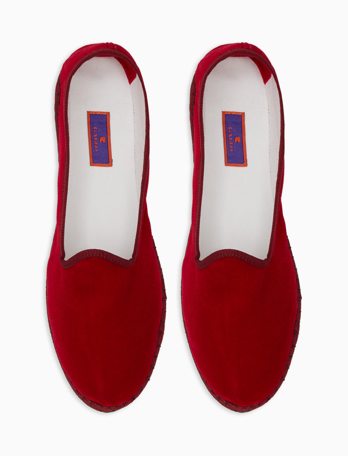 Friulane unisex velluto ribes tinta unita - Gallo 1927 - Official Online Shop