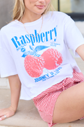 Fruitful Love Raspberry Boxy Graphic Tee FINAL SALE