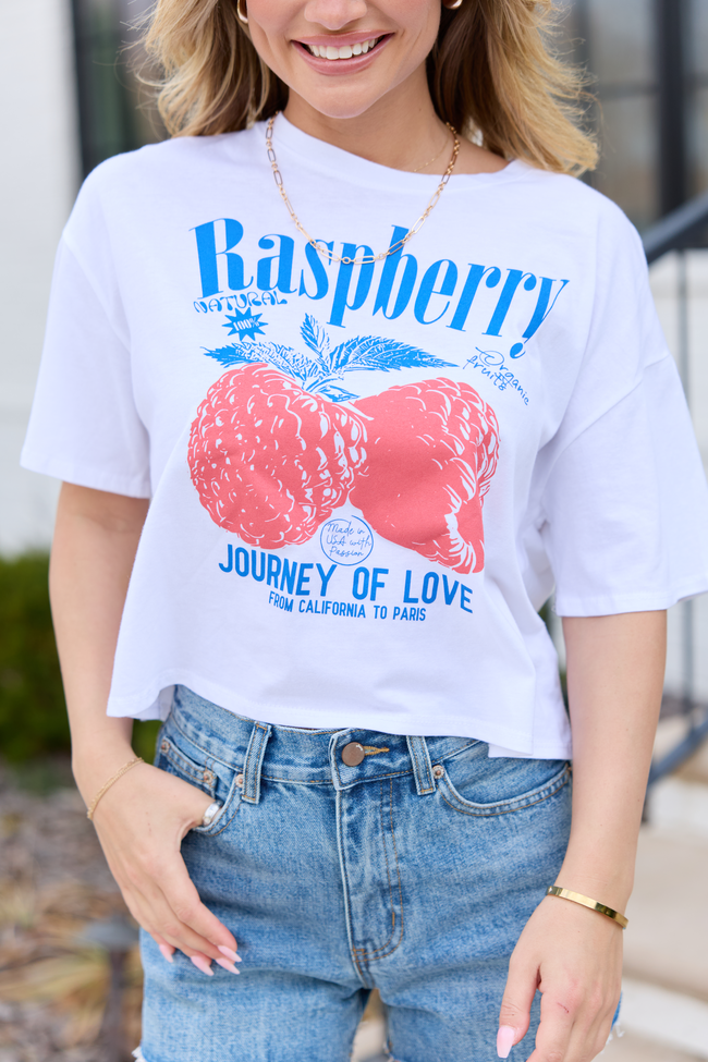Fruitful Love Raspberry Boxy Graphic Tee FINAL SALE