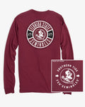 The back view of the Southern Tide FSU Seminoles Ring Badge T-Shirt by Southern Tide - Chianti