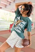 Gameday Football Dark Green Graphic Tee