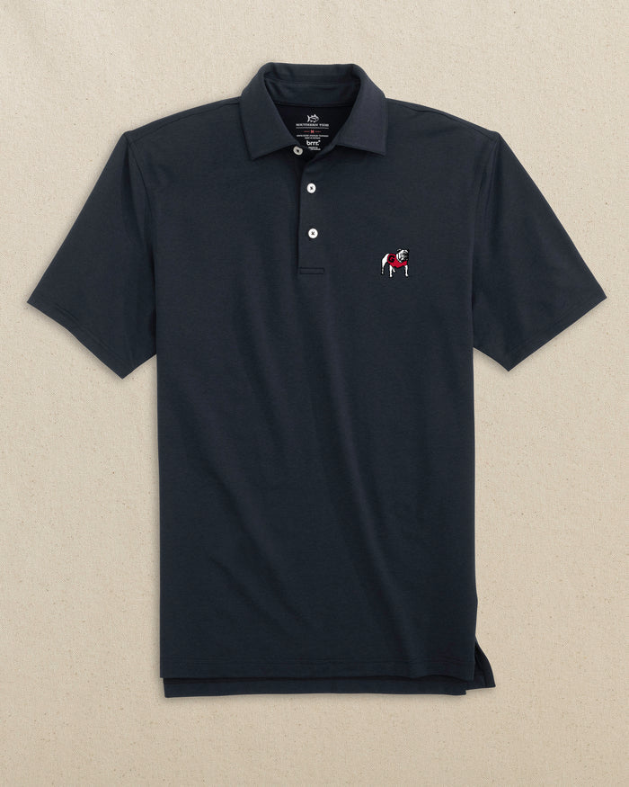 Georgia Bulldogs brrr°®-eeze Heather Performance Polo C_Polo Shirts Southern Tide