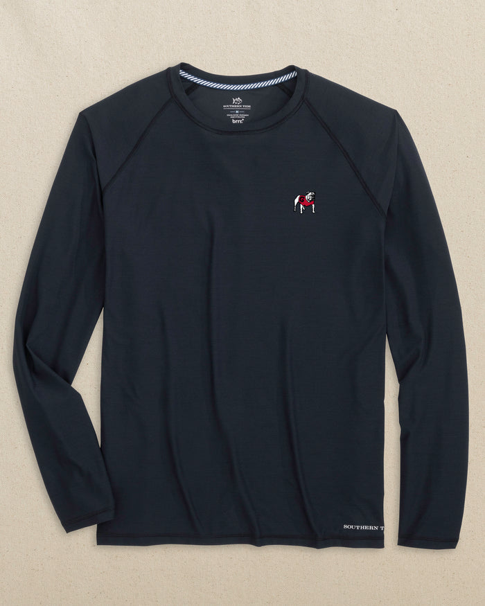 Georgia Bulldogs brrr°®-illiant Performance Long Sleeve T-Shirt C_T-Shirts Southern Tide