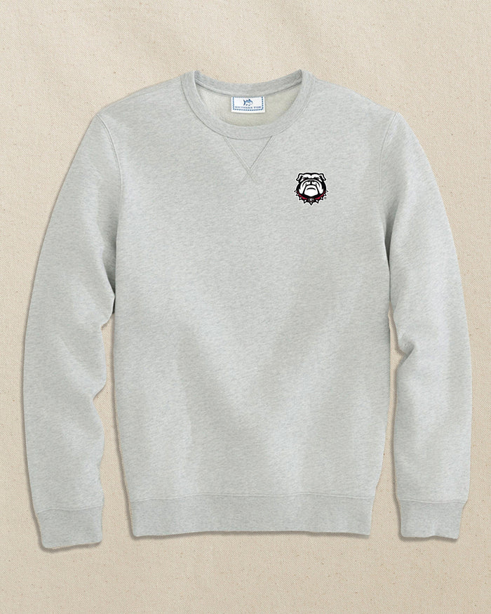 Georgia Bulldogs Head Upper Deck Pullover Sweatshirt C_Outerwear Southern Tide