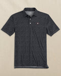 The front view of the Southern Tide Georgia Bulldogs Oval G Driver Gameplay Polo by Southern Tide - Black