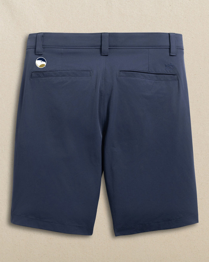 The back view of the Southern Tide Georgia Southern Eagles Birdie 8" Coastal Breeze® Performance Short by Southern Tide - True Navy