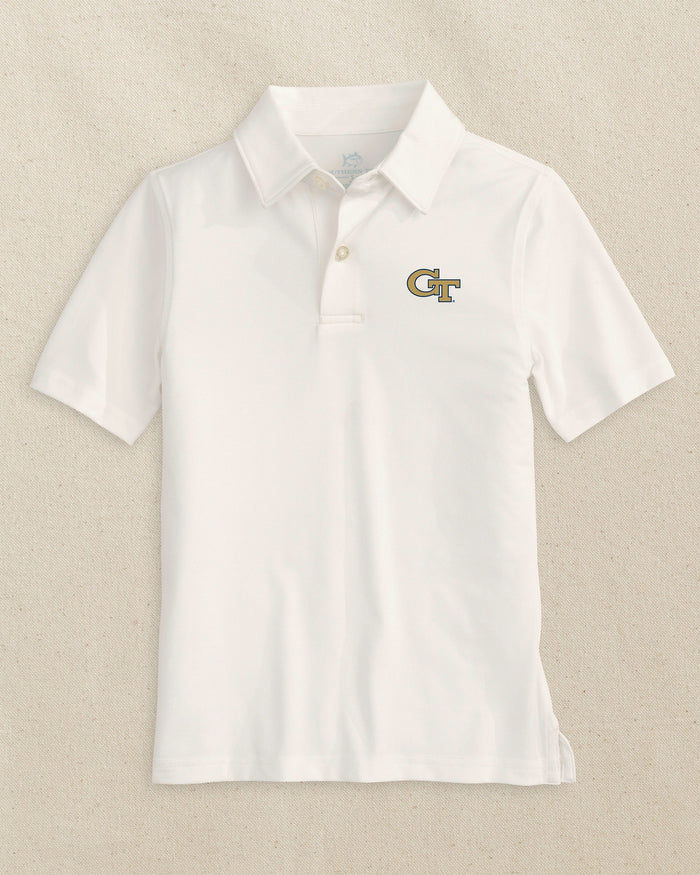 Georgia Tech Boys Driver Performance Polo Shirt Y_Polo Shirts Southern Tide