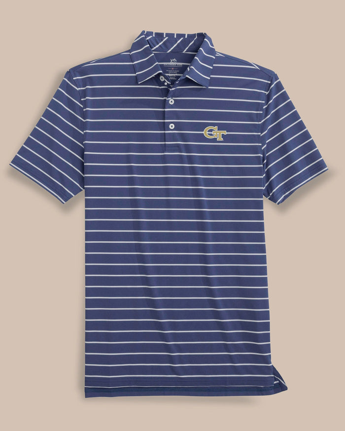 Georgia Tech brrr°®-eeze Desmond Stripe Polo C_Polo Shirts Southern Tide