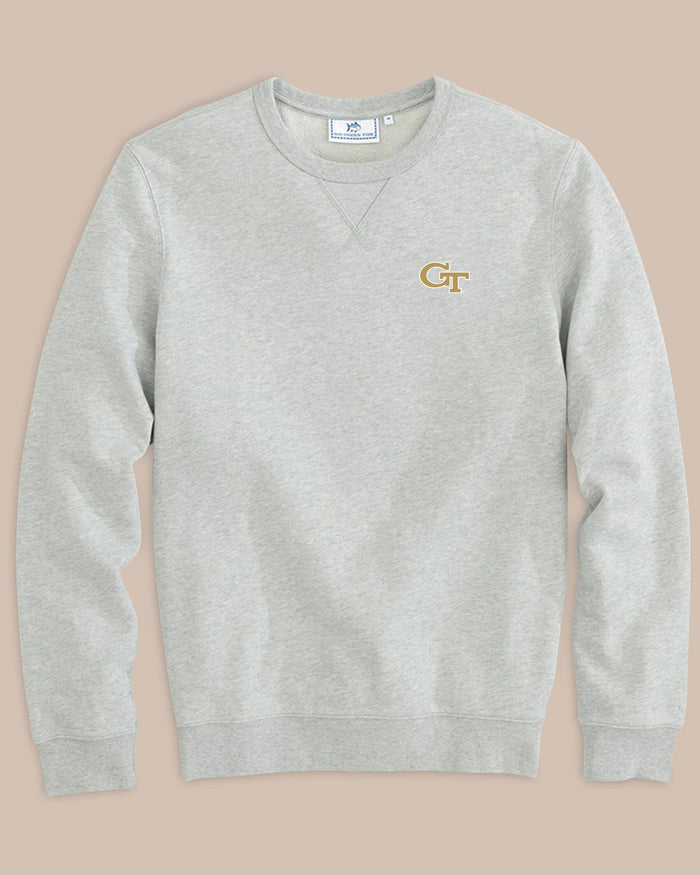 Georgia Tech Upper Deck Pullover Sweatshirt C_Outerwear Southern Tide