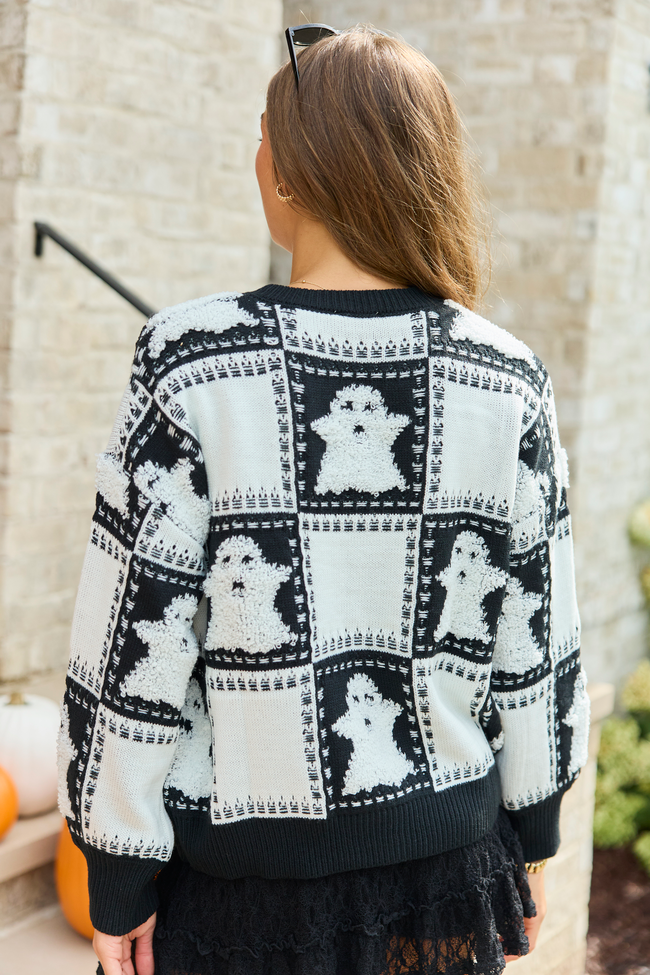 Ghost Town Checkered Sweater