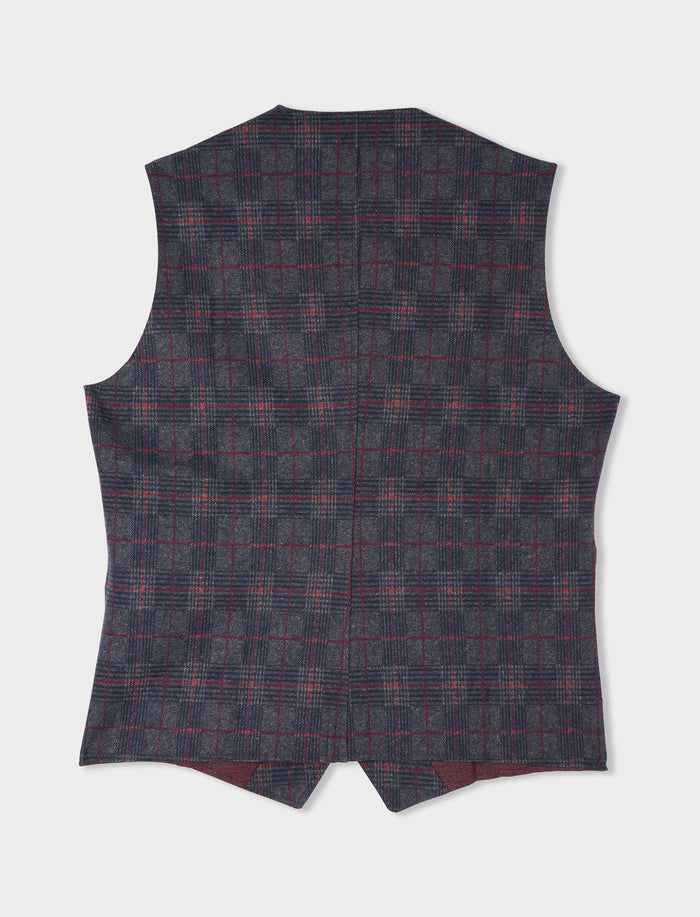 Gilet uomo poliestere e cotone royal fantasia scozzese - Gallo 1927 - Official Online Shop