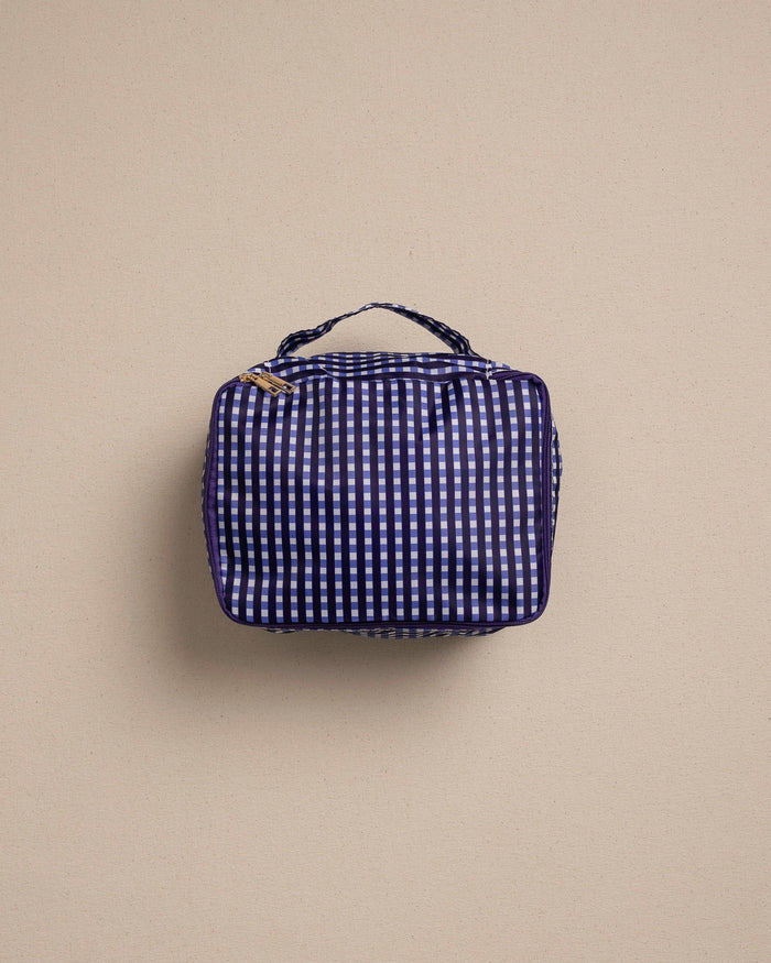 The small view of the Southern Tide Gingham Packing Cubes 4-Piece Set by Southern Tide - Navy
