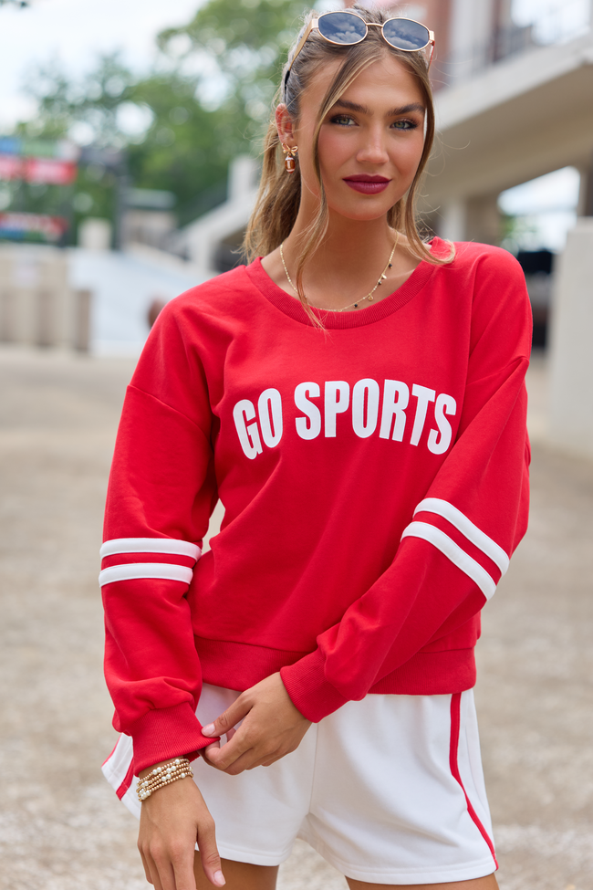 Go Sports Red Sweatshirt