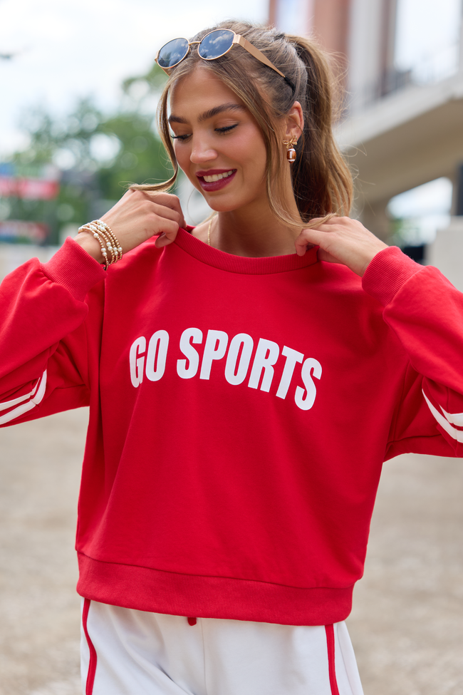 Go Sports Red Sweatshirt