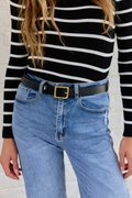 Goes With Everything Denim Belt - Black