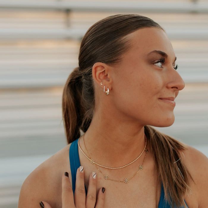 Grace Pearl Hoop Earrings