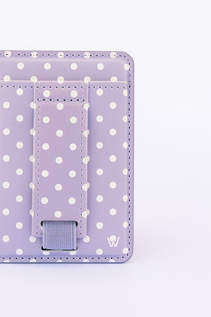 Grape Dots Magnetic Wallet