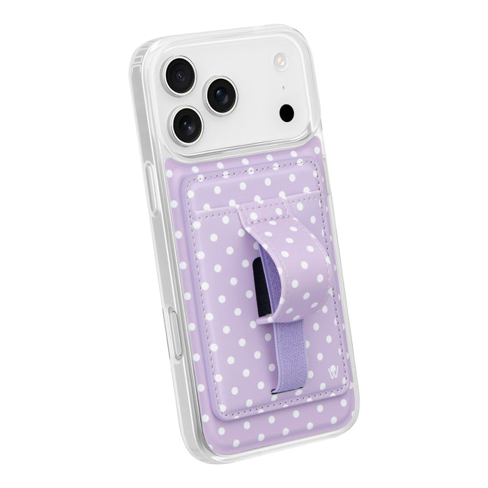Grape Dots Magnetic Wallet