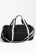 Haylie Active State Black Quilted Duffle Bag FINAL SALE