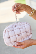 Haylie Bow Quilted Mini Bag