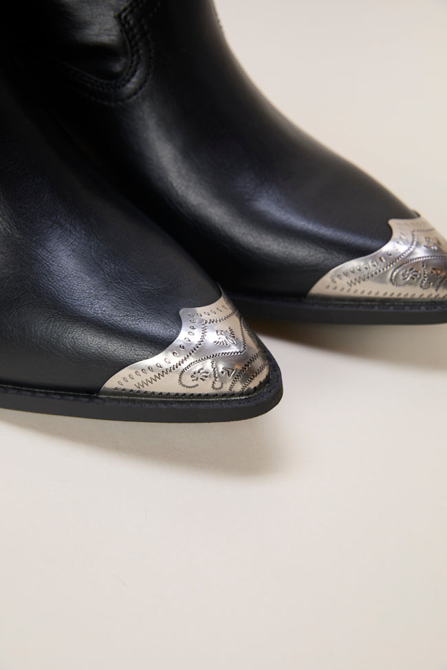 Heather Black Slouch Boots FINAL SALE