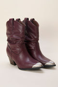 Heather Claret Slouch Boots FINAL SALE