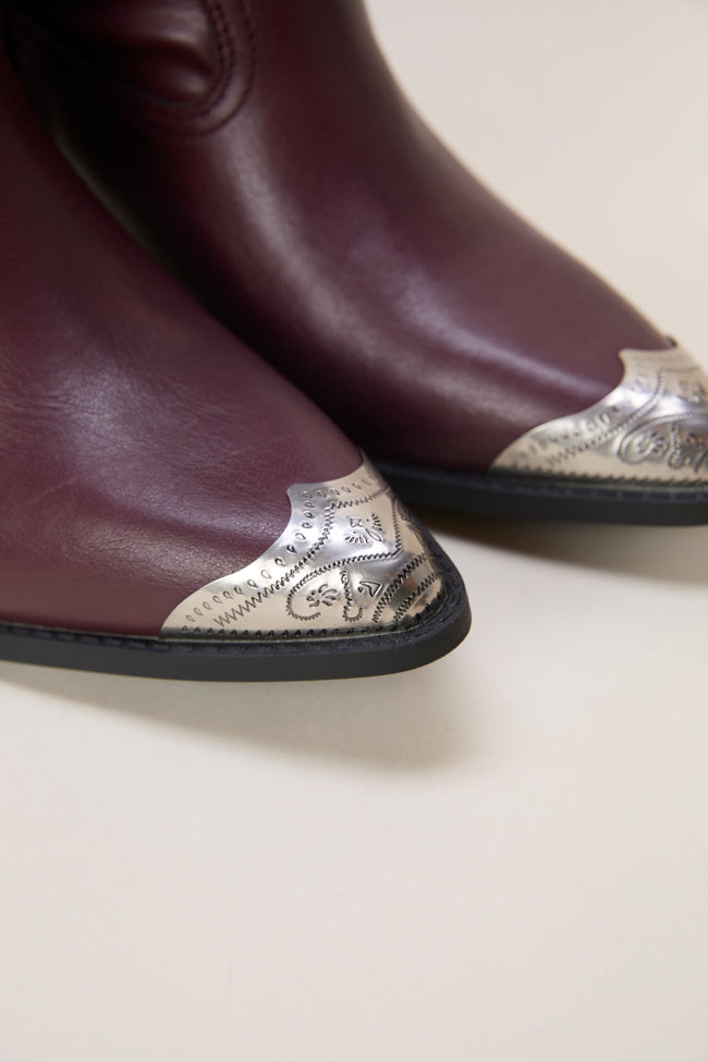 Heather Claret Slouch Boots FINAL SALE