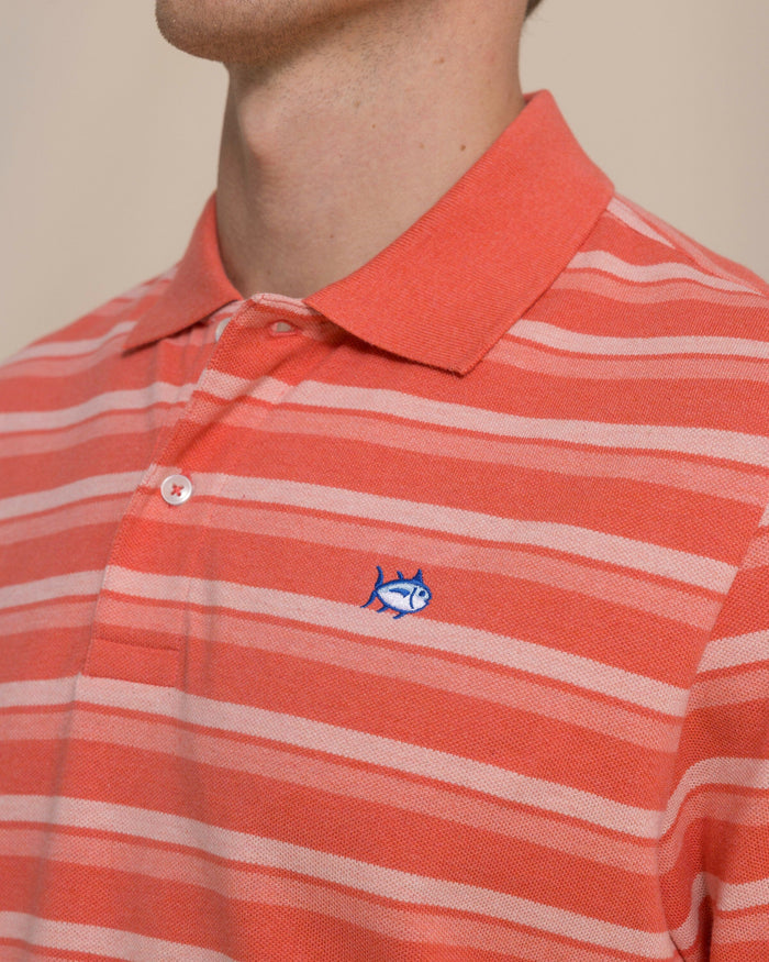 Heather Striped Skipjack Polo