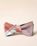 The front view of the Southern Tide Madras Bow Tie by Southern Tide - White Sand