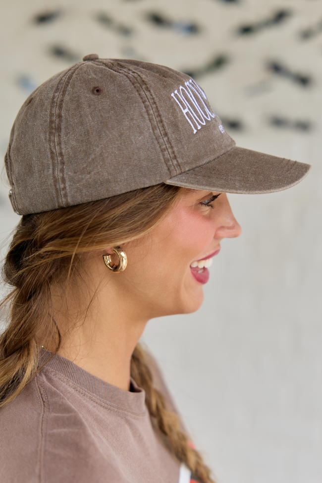 Hocus Pocus Brown Embroidered Relaxed Hat