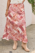 Holland Printed Patchwork Maxi Skirt