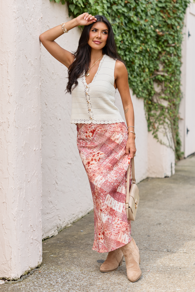 Holland Printed Patchwork Maxi Skirt
