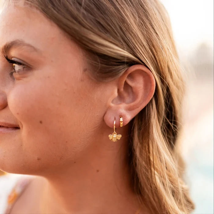 Honeycomb Hoop Earrings