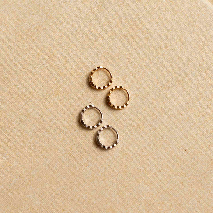 Honeycomb Hoop Earrings