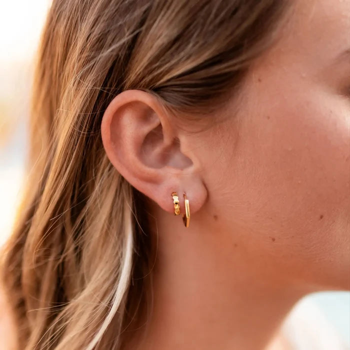 Honeycomb Hoop Earrings