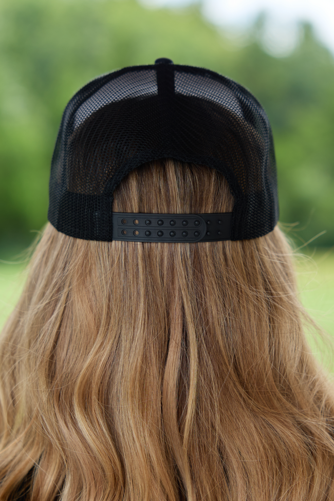 Howdy Ghouls White/Black Embroidered Trucker Hat