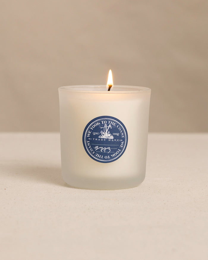 The front view of the We Took to the Woods Huarache Sandles, Too Candle at Southern Tide - White
