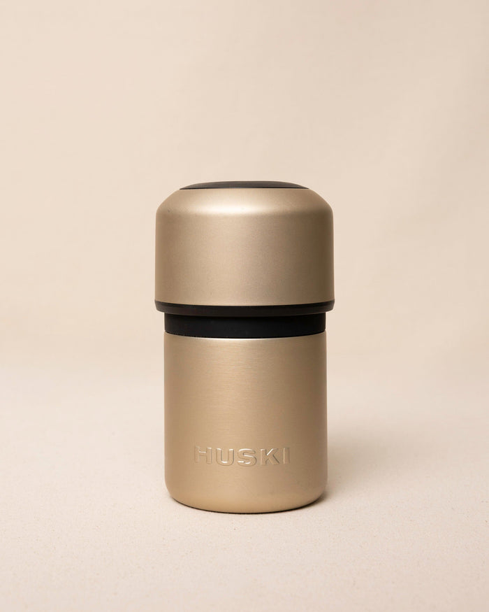 The front view of the Huski Wine Chiller at Southern Tide - Champagne